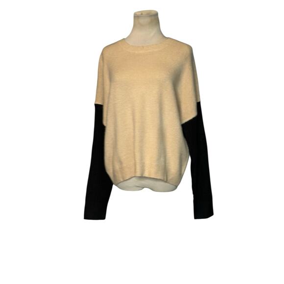 Lulus beige black long sleeves sweater size small - Picture 13 of 13